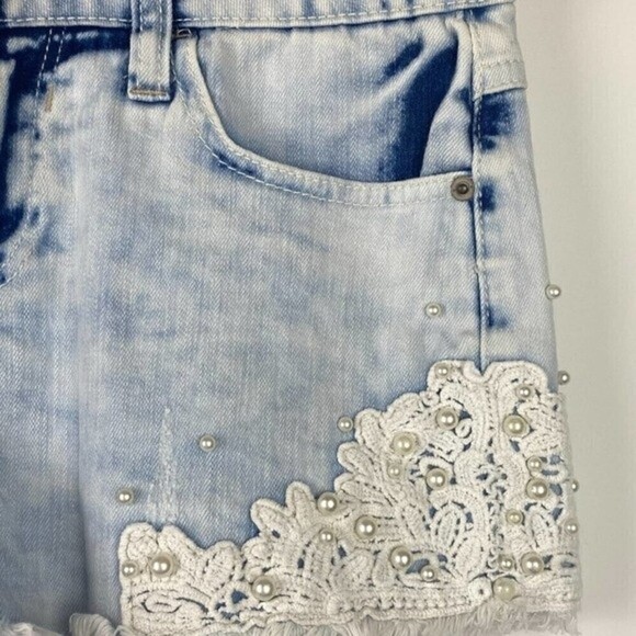 American Rag Denim Shorts Womens Size 0 Light Blue Pockets Summer Casual Shorts - Picture 5 of 11